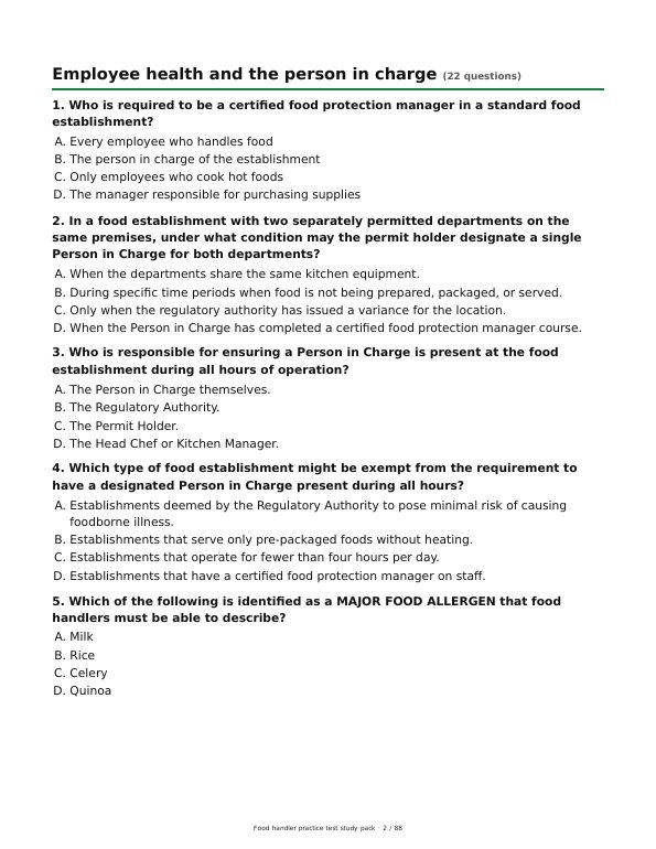 A page of practice questions